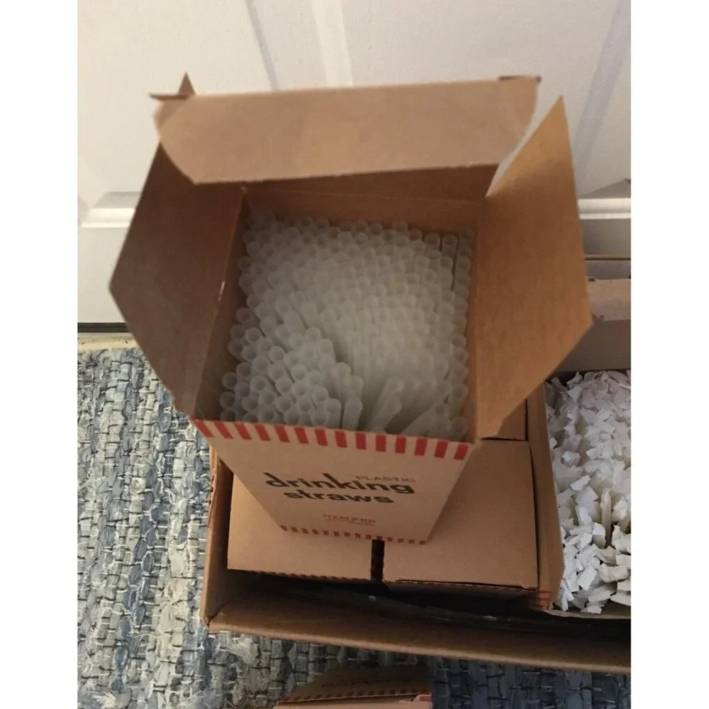New 3500 Plastic Straws with Display Boxes